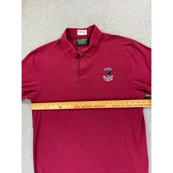 St Andrews THE OLD COURSE Authentic S/S Golf Polo Shirt (Men's XL) Red - Picture 5 of 10
